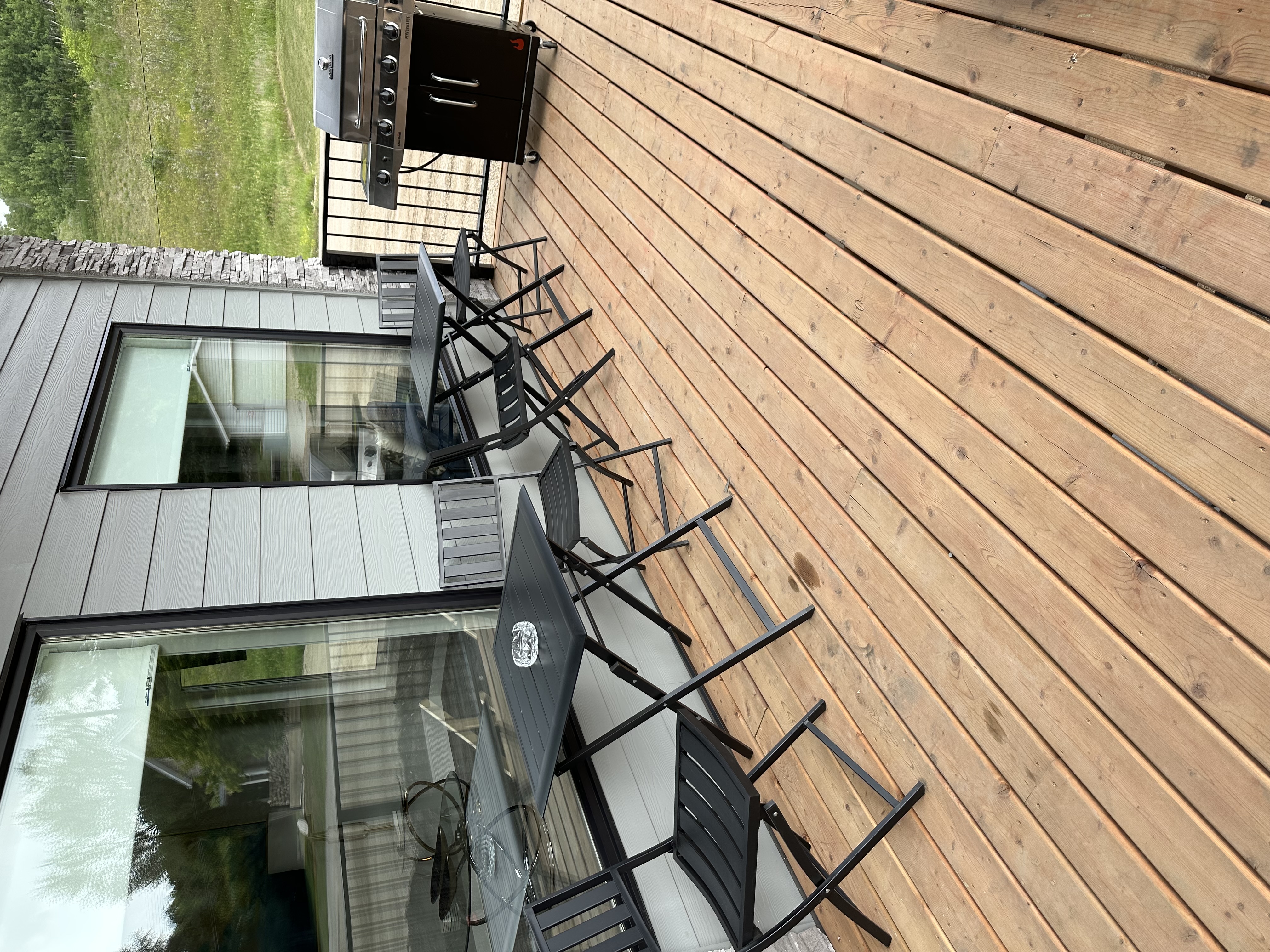 Outdoor Deck Seating Area BBQ